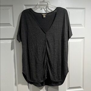 Banana Republic Charcoal V-Neck Tee
